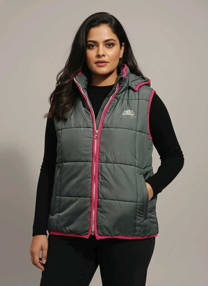 Hooded Padded Winter Jacket -free Size M &amp; L