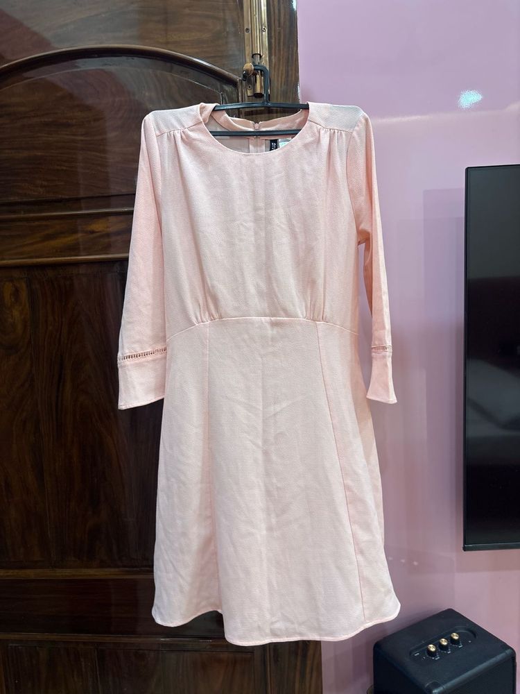 H&amp;M Pink Midi Dress