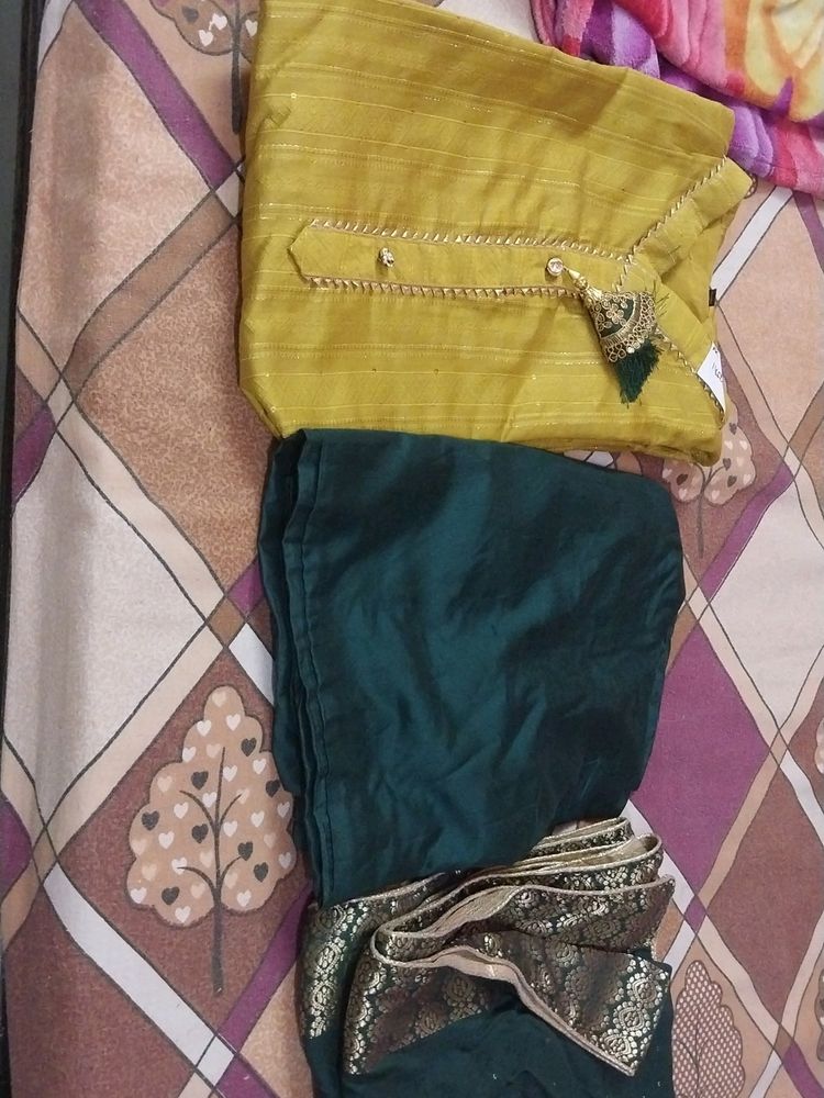 Kurti Pant With Chunni