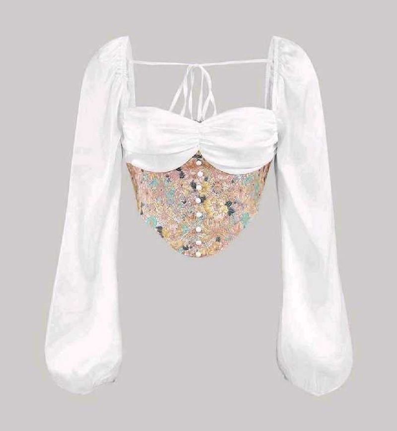 Corset Style Crop Top