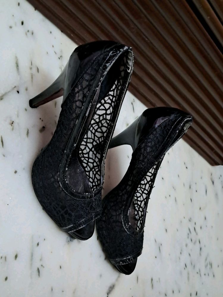 Black Heel 4"