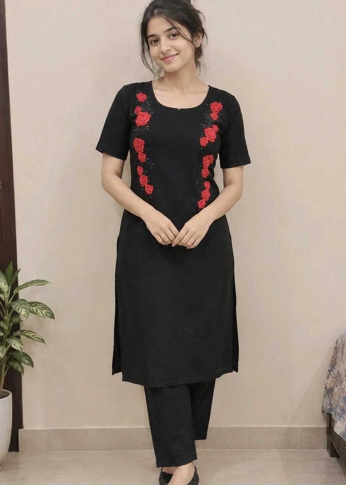 💥Red Rose Embroidery sett 💗