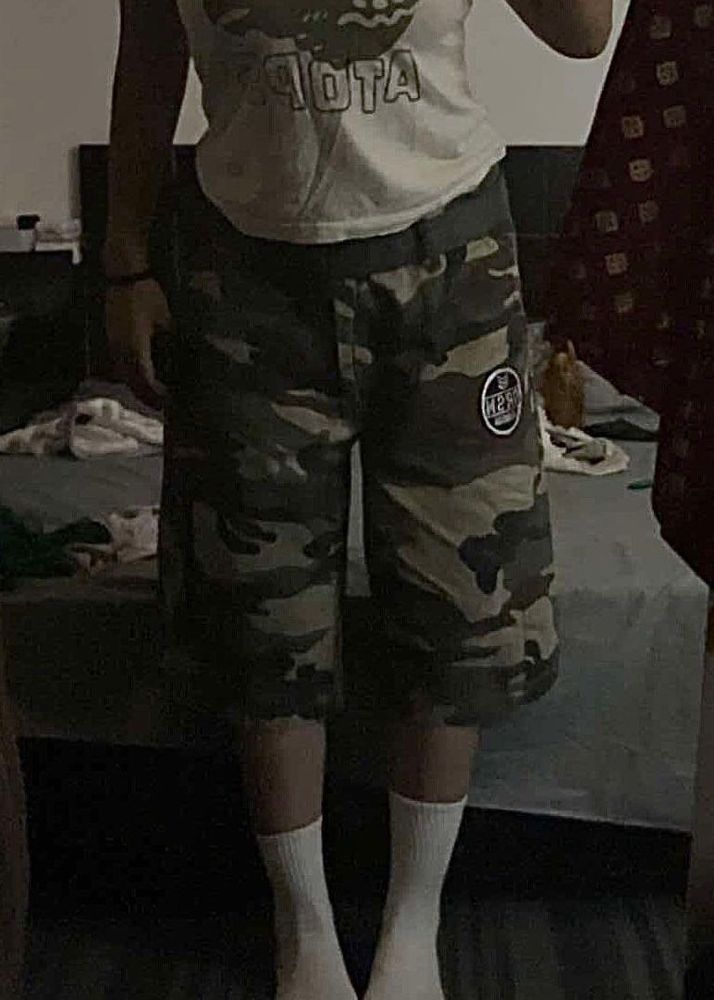 Y2K Cargo jorts  Women Summer Camouflage