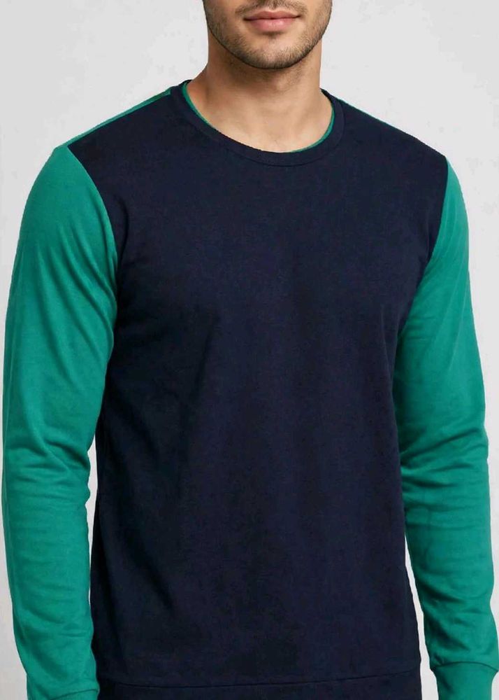 Allen Solly Navy &amp; Green Sweatshirt