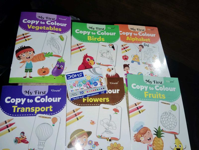 My First Copy to Colour Books Set