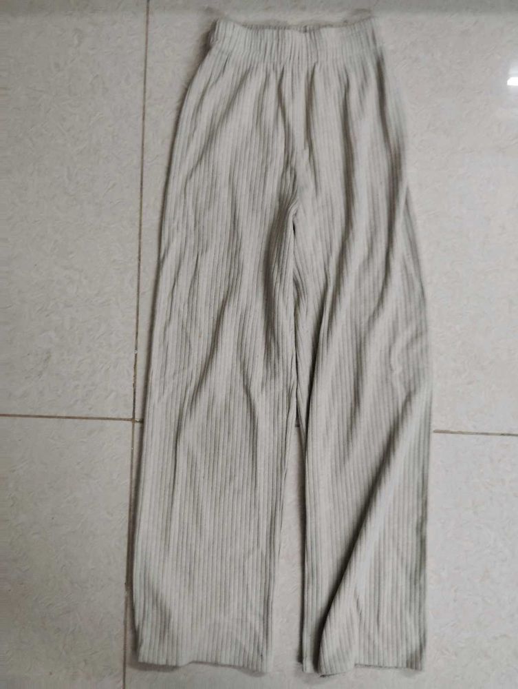 Ribbed Wide Leg Pants