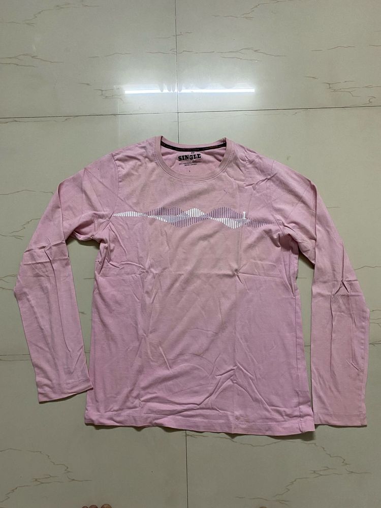 Pink Long Sleeve T-Shirt