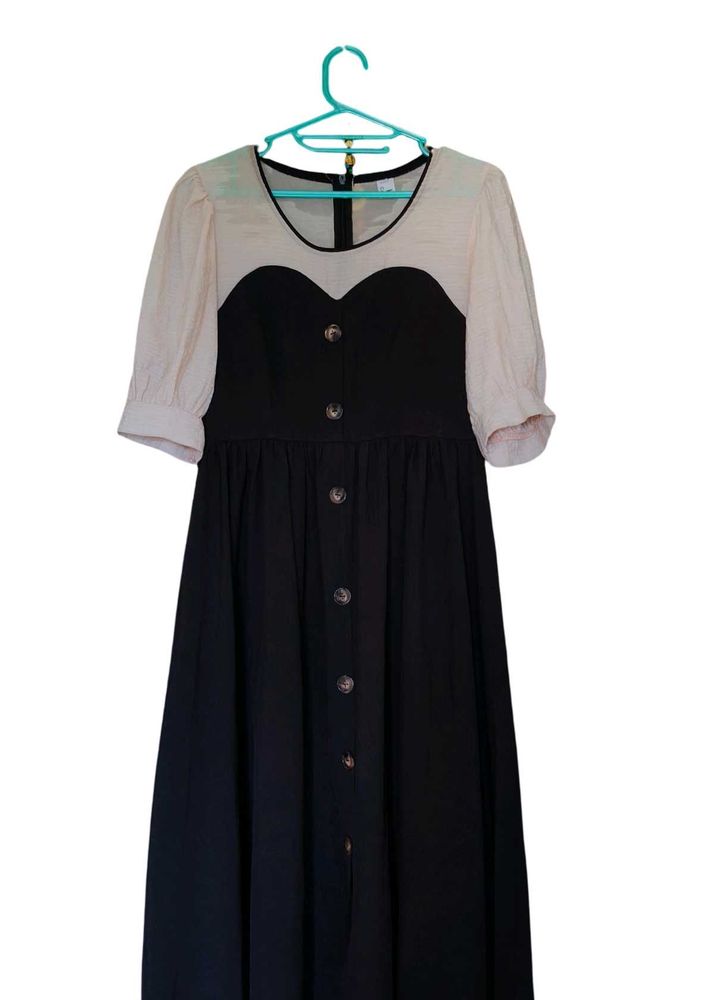 korean black dress