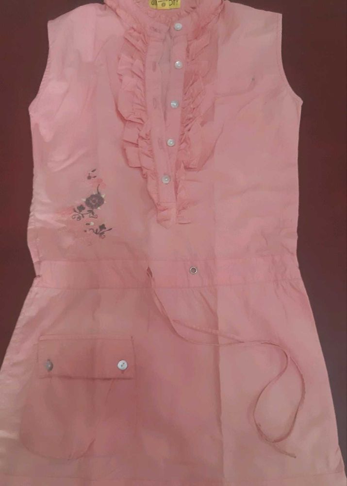 GINI &amp; JONY- Cute Peach cotton dress