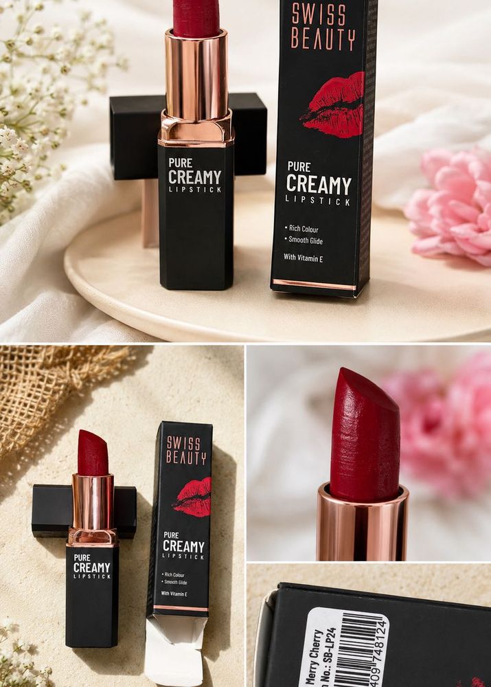 Swiss Beauty Pure Creamy Lipstick – Shade 15 Merry