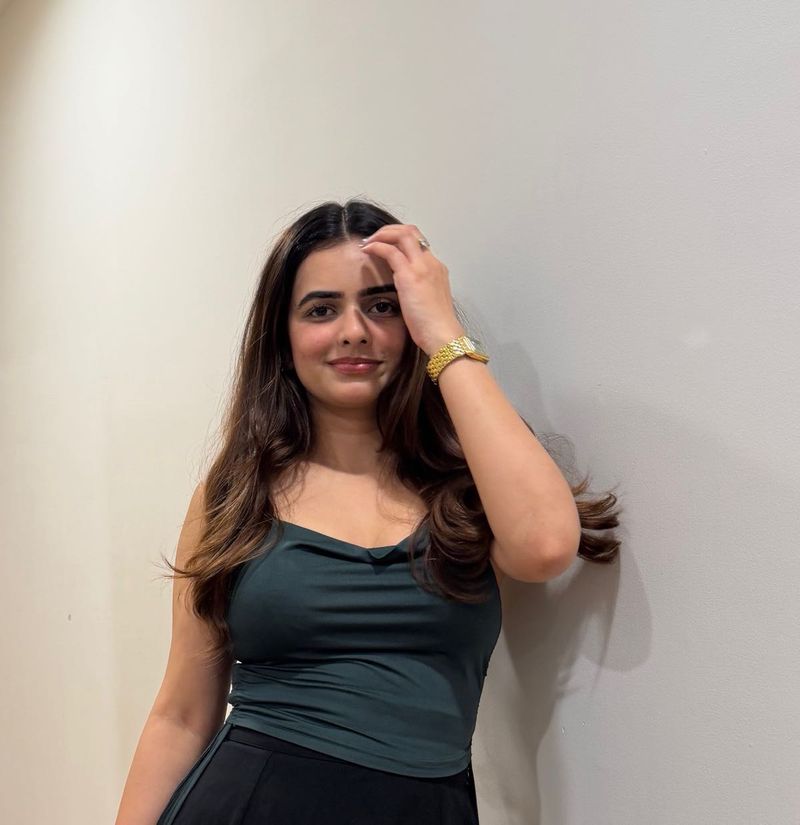 Dark Green Ruched Cami Top