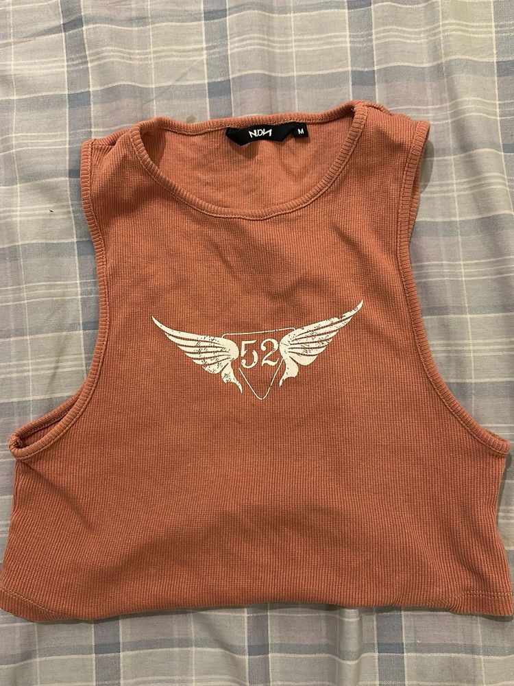 Stylish NDH Graphic Tank Top
