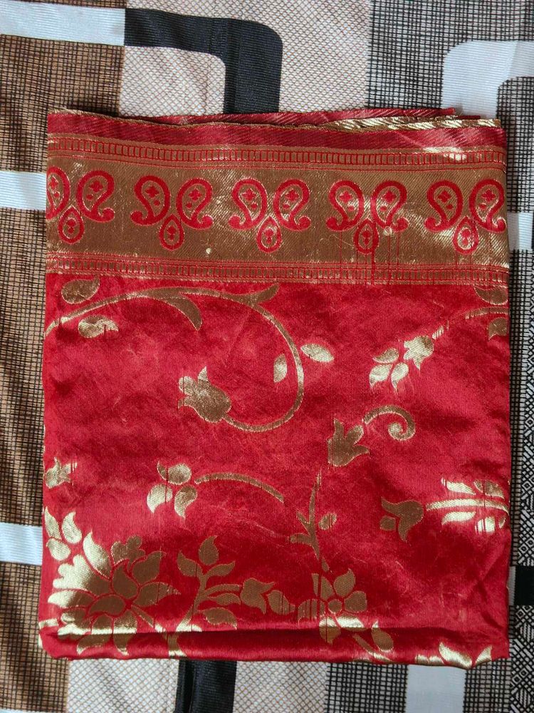 Red Golden Designer Dupatta