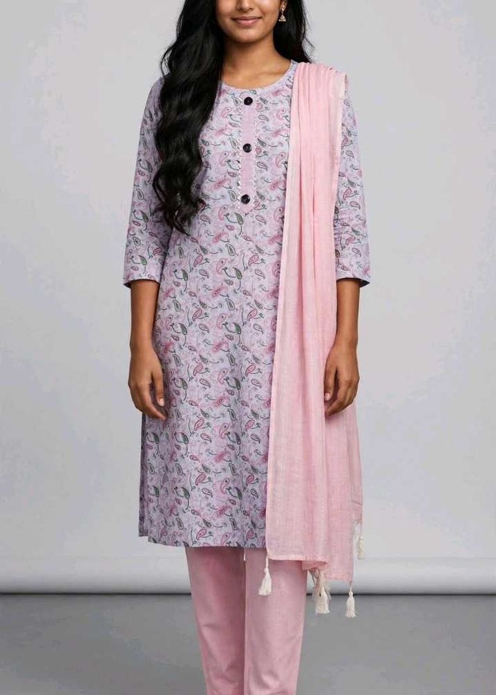 Women's Printed Kurta Set with Dupatta