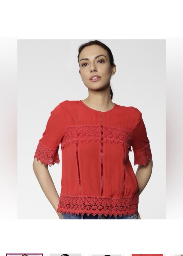 ONLY Casual Regular Sleeves SolidWomen MaroonTop