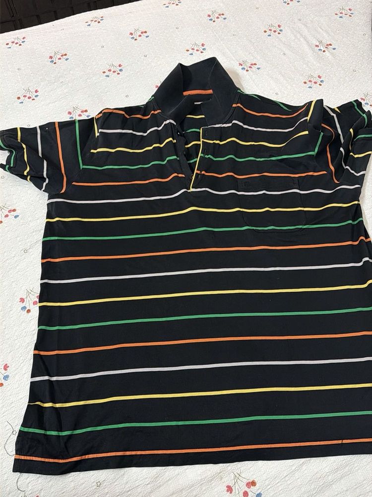 Men's Striped Polo Shirt