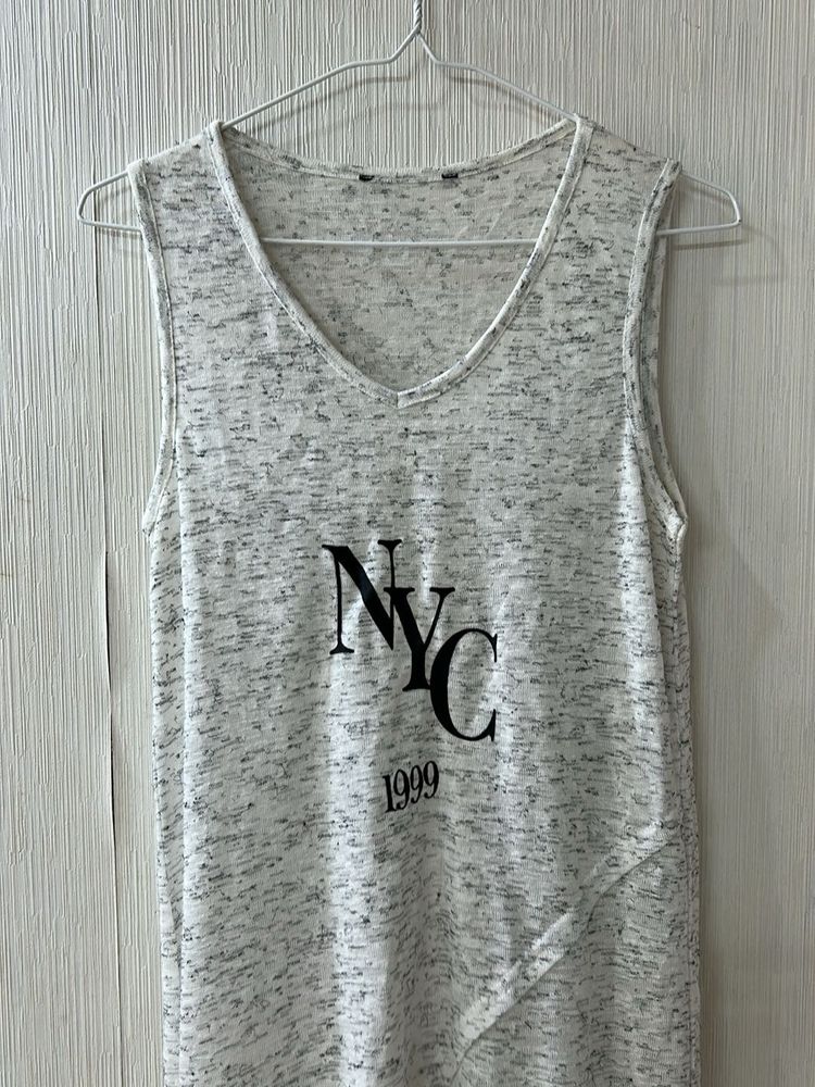 NYC 1999 Sleeveless V-Neck Top
