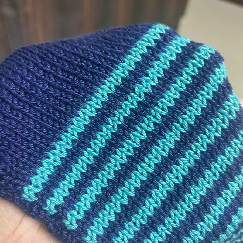 Striped Handmade Knit Sweater for Under 2 Years Ol