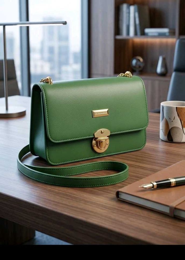 Chic Green Shoulder Bag