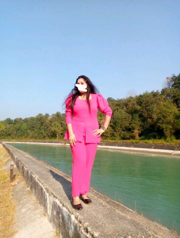 Hot Pink Two-Piece Set