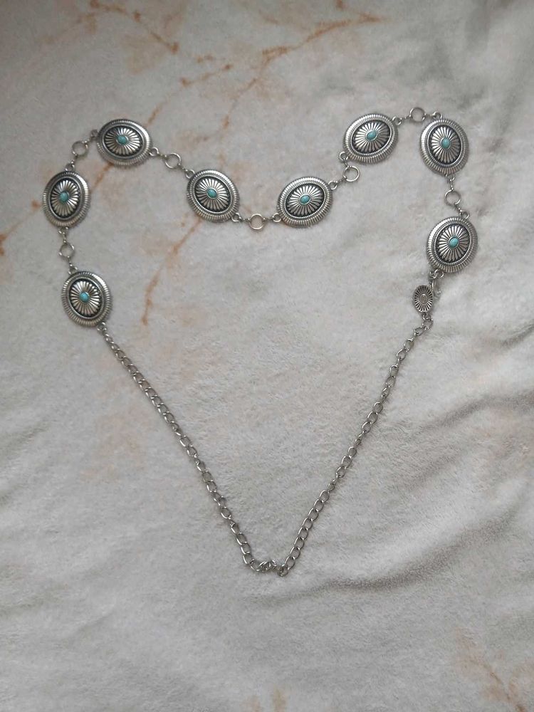 Western Silver Turquoise waistchain