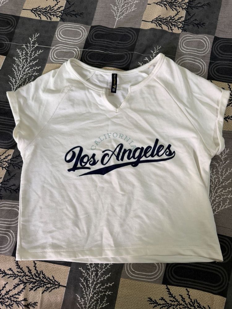 White Los Angeles Graphic T-Shirt