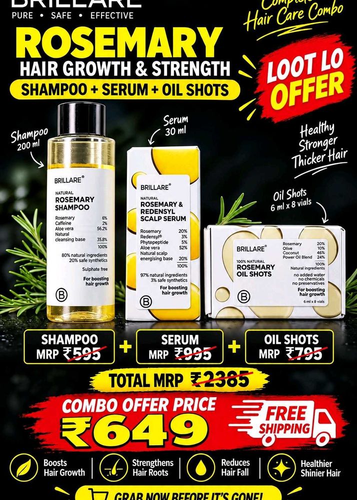 Brillare Rosemary Hair Growth Combo