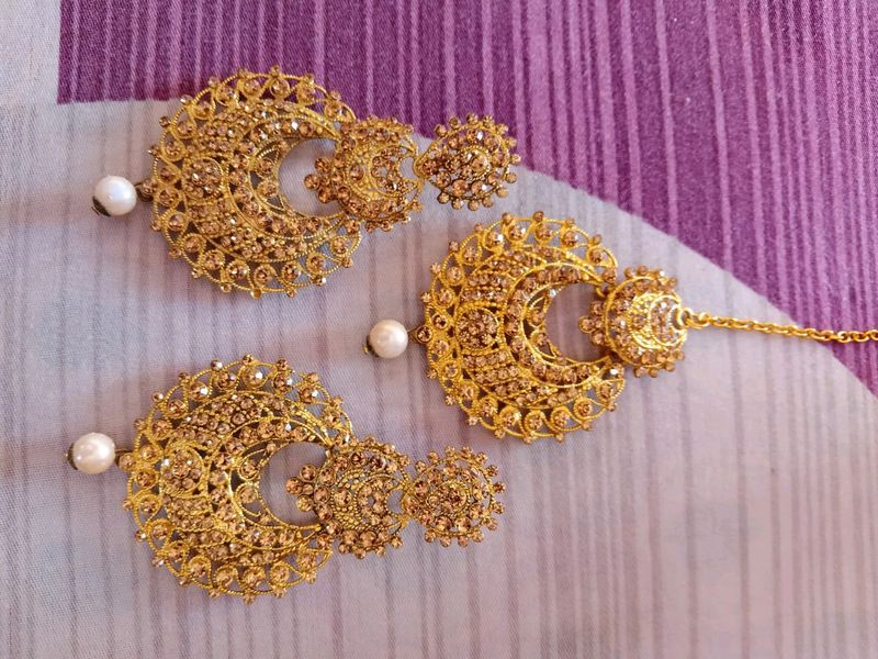 Price Drop ✨Earrings With Maangtika