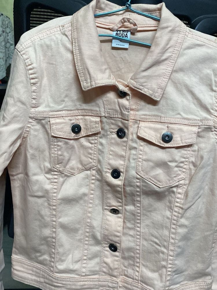 Vero Moda Peach Denim Jacket