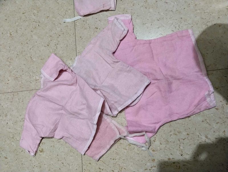 Pink Cotton Blend Blouse