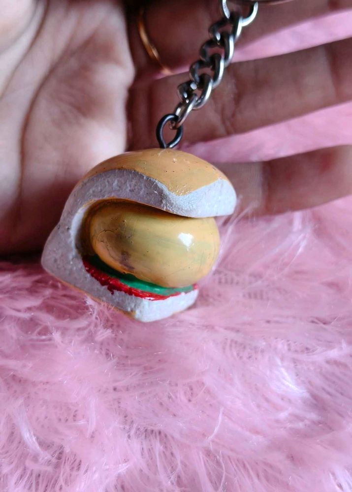 Burger Keychain
