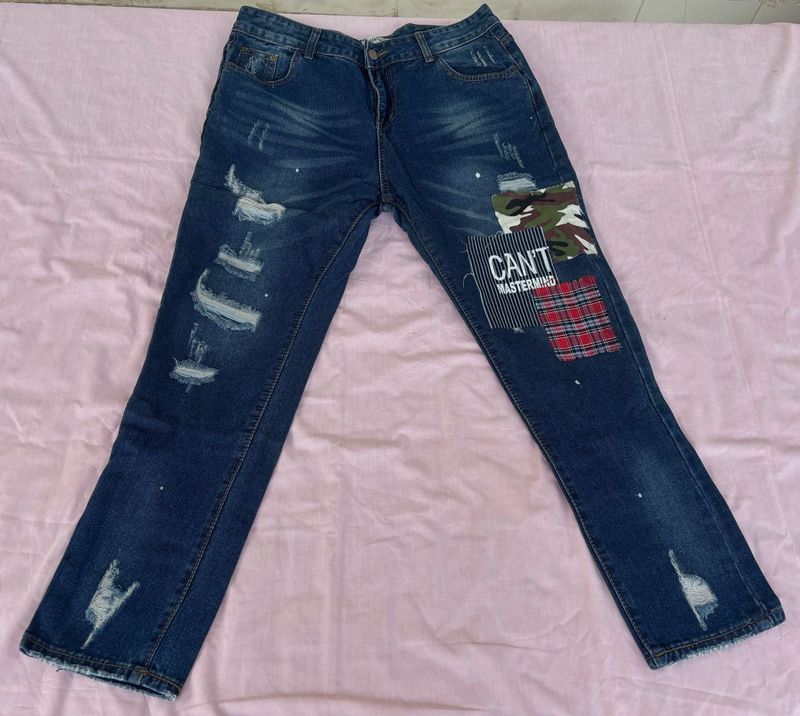 Daisy Womens Boyfriend Jeans