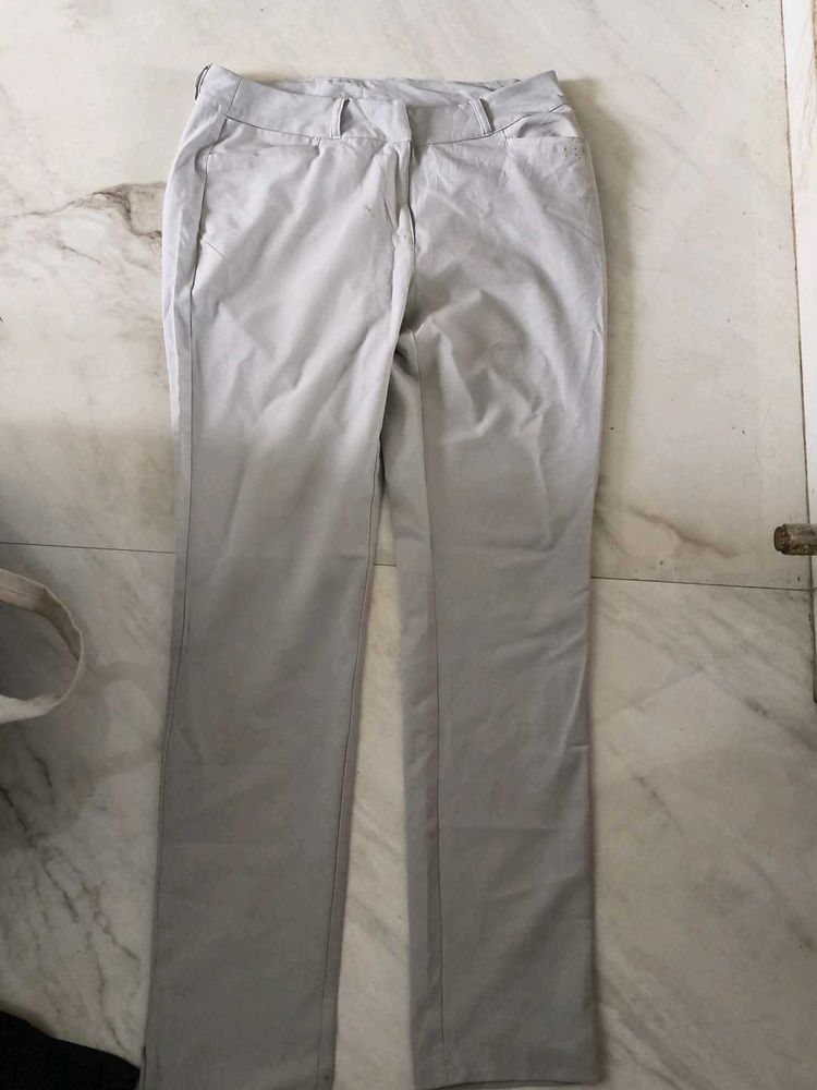 Light Grey Casual Pants