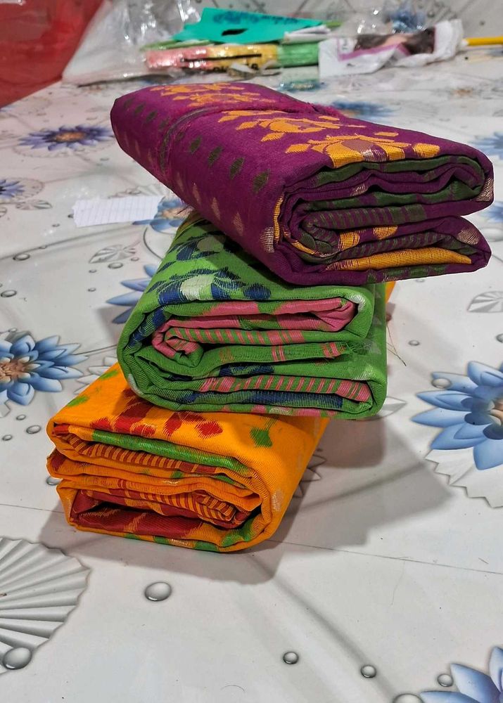 Set of 2 Colorful Indian Sarees