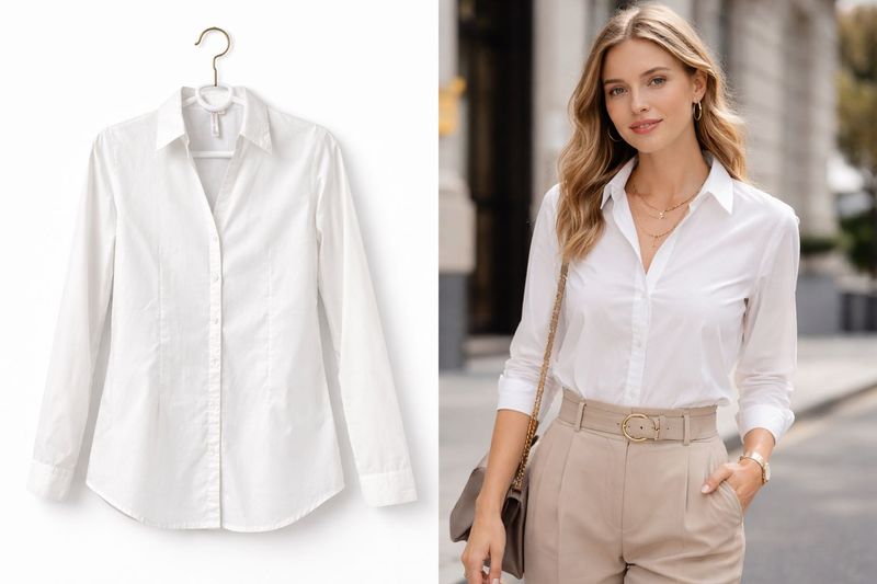 ‼️SALE‼️ White Formal Shirt  – Size M – Classic