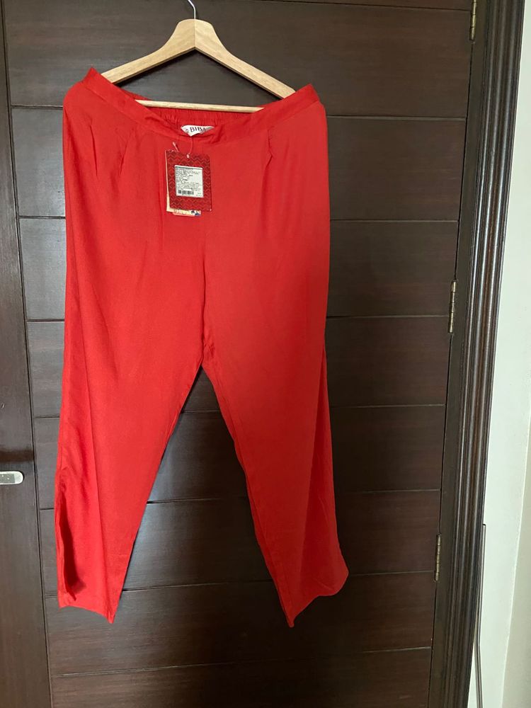 Biba Orange Palazzo Pants (xl)