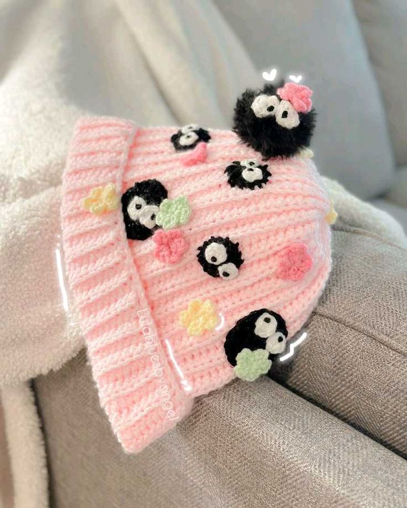 Cute Totoro Crochet Beanie