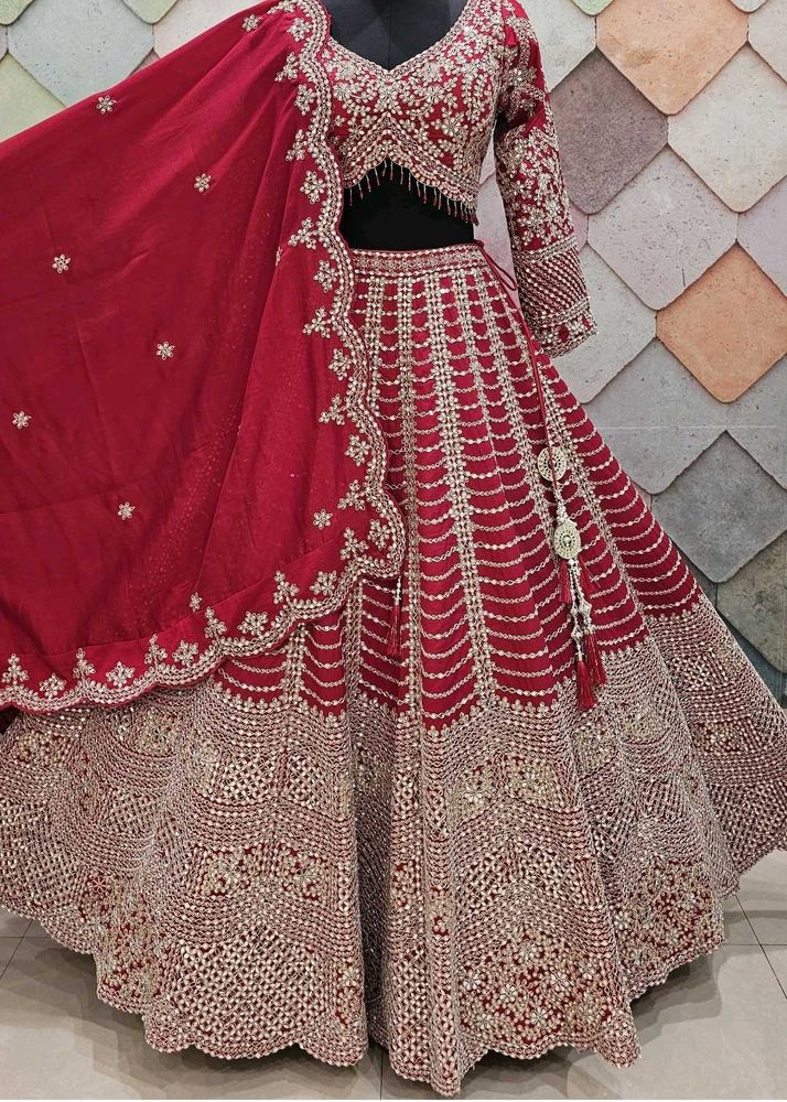 Exquisite Red Bridal Lehenga Choli