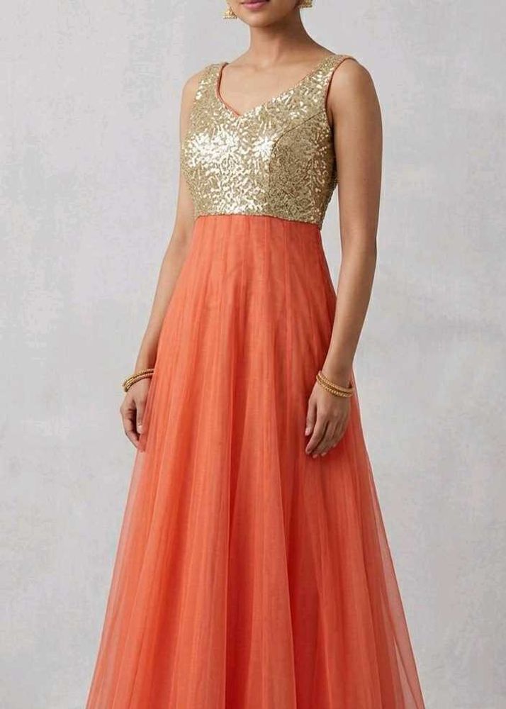 Elegant Sequin &amp; Net Gown