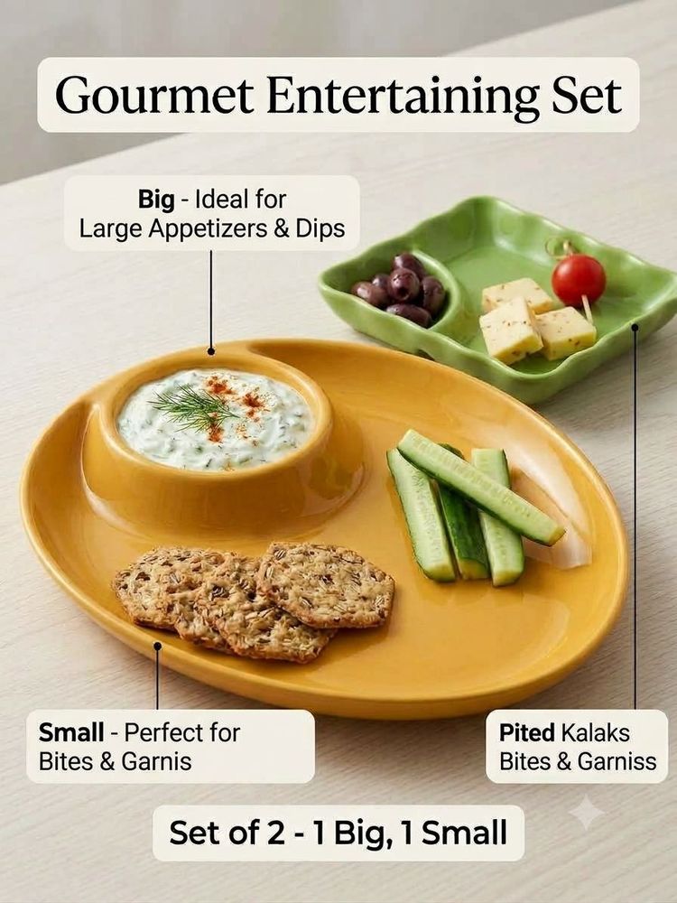 Gourmet Serving Set - Appetizer Platter