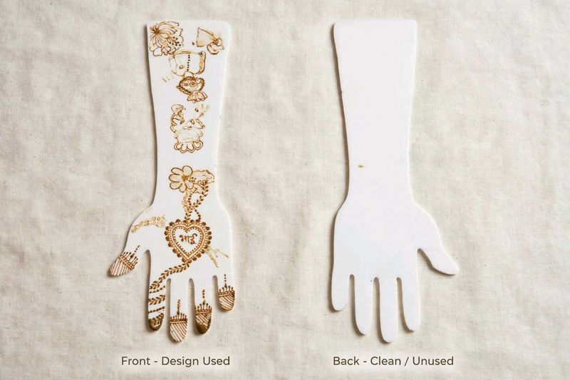Henna Design Stencil Template