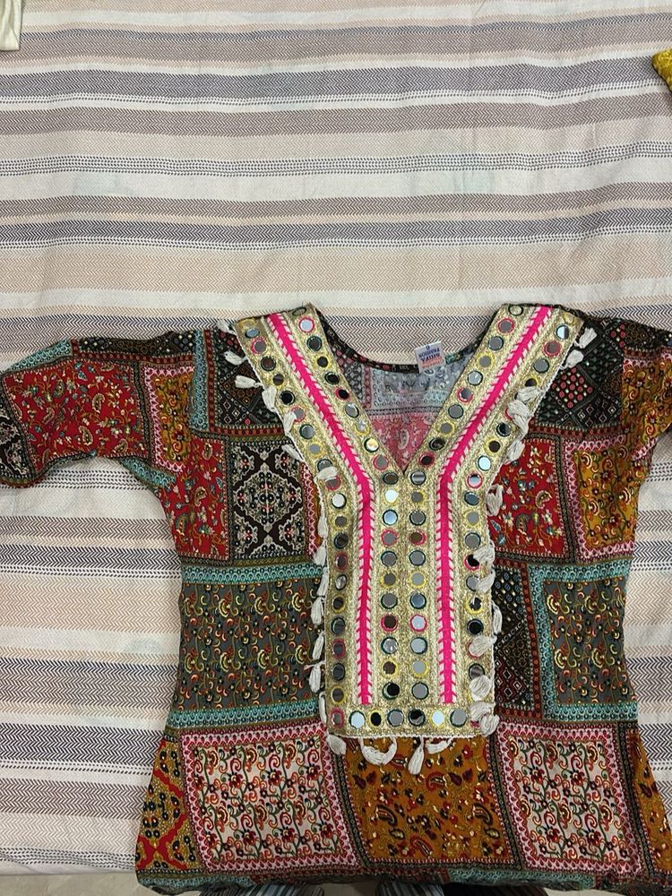 Boho Mirror Work Kurta