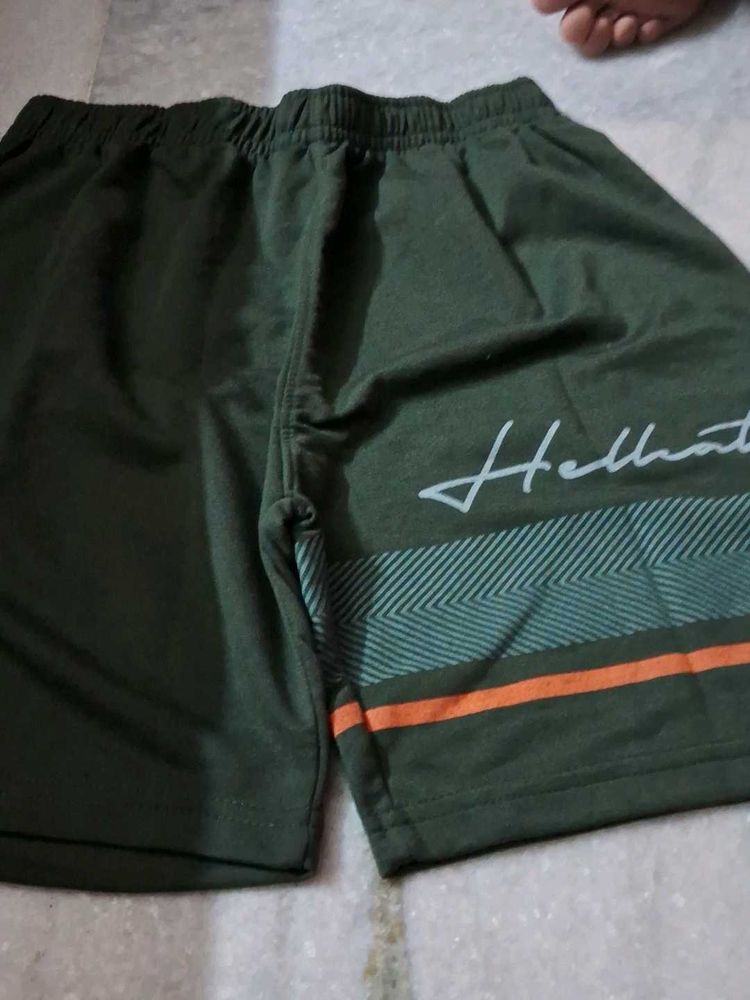 Men's Casual Green Shorts