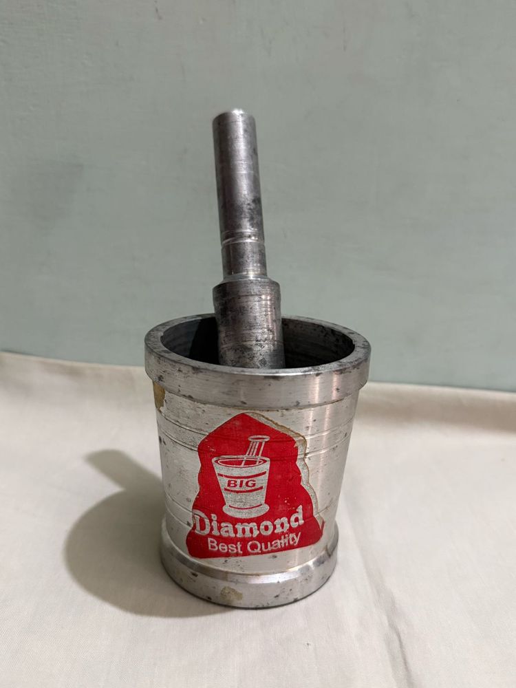 Diamond Mortar &amp; Pestle Aluminium