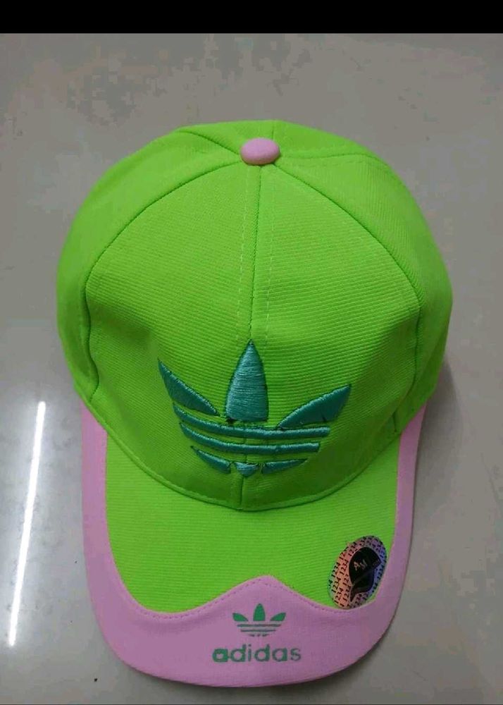 Neon Green &amp; Pink Adidas Cap