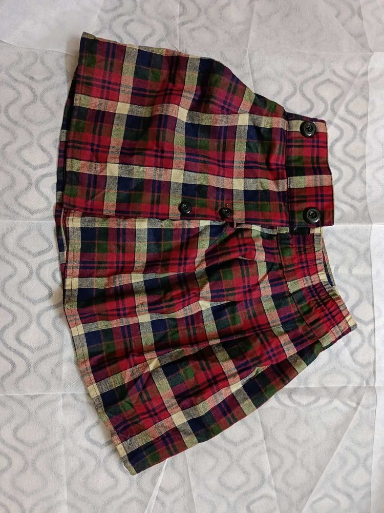 Stylish Checkered Skirt