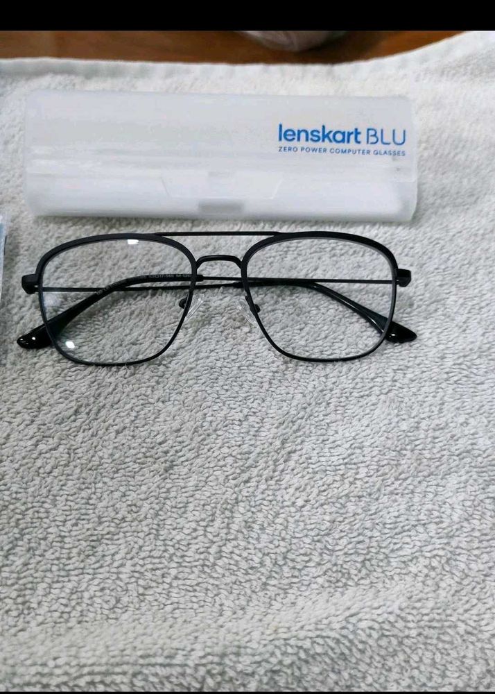 New Lenskart Blue Vintage Aviator Looks Zero Power