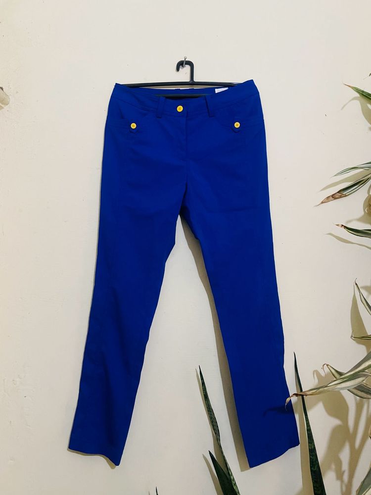 Pepsi Blue Korean Pant For Women