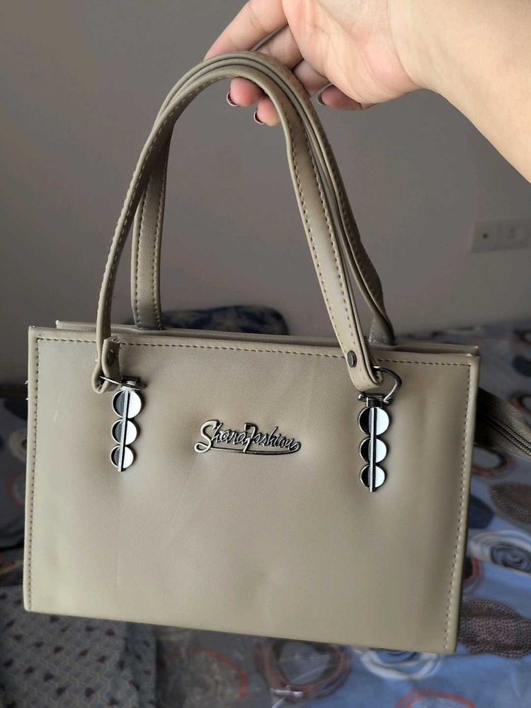 Chic Taupe Handbag