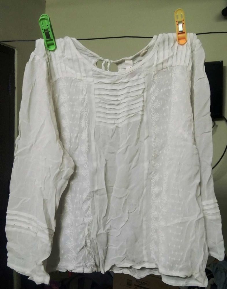 Cute Self Embroidered Top